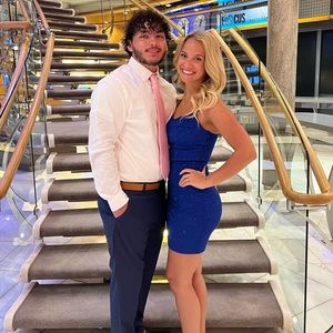 Royal blue dress